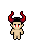 Demon General Horns shown on a Fantasy Online 2 character
