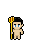 Golden Pitchfork shown on a Fantasy Online 2 character