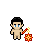 Fire Princess Offhand Flail shown on a Fantasy Online 2 character