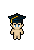 Grad Cap shown on a Fantasy Online 2 character