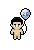 New Years 2026 Balloon shown on a Fantasy Online 2 character