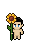 Sunflower Staff shown on a Fantasy Online 2 character