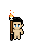Tiki Torch Staff shown on a Fantasy Online 2 character