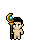 Crescent Staff shown on a Fantasy Online 2 character