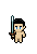 Elven Sword shown on a Fantasy Online 2 character