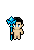 Ice Staff shown on a Fantasy Online 2 character