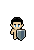 Quality Metal Shield shown on a Fantasy Online 2 character