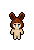 Chocolate Bunny Head shown on a Fantasy Online 2 character