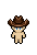 Cowboy Hat shown on a Fantasy Online 2 character