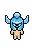 Evil McFreezeGuy Helm shown on a Fantasy Online 2 character