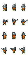 Carrot Spearman mob sprite sheet portrait