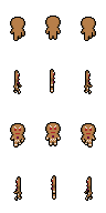 Gingerbread Man mob sprite sheet portrait