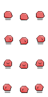 Peppy Rock mob sprite sheet portrait